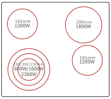 Buld-in ceramic hobsDFY-CF6501S