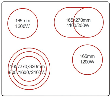 Buld-in ceramic hobsDFY-CF6801S