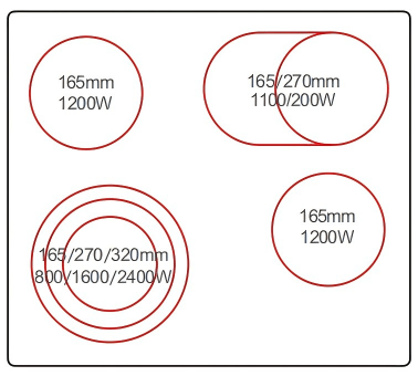 Buld-in ceramic hobsDFY-CF6828S